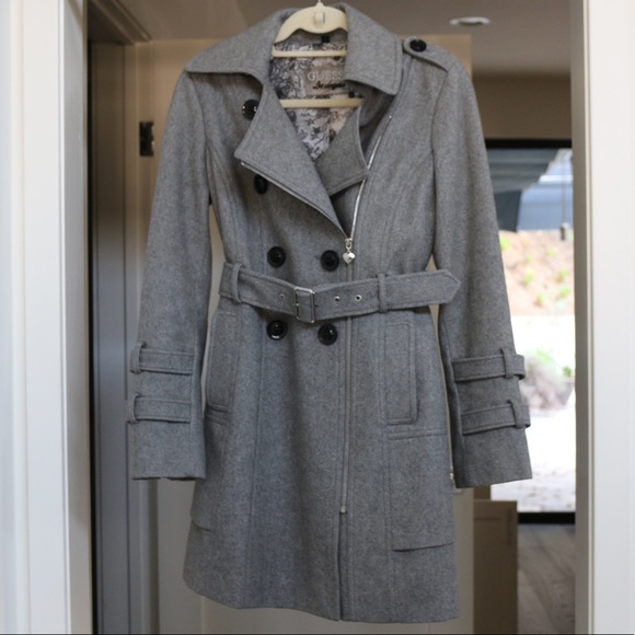 guess grey coat